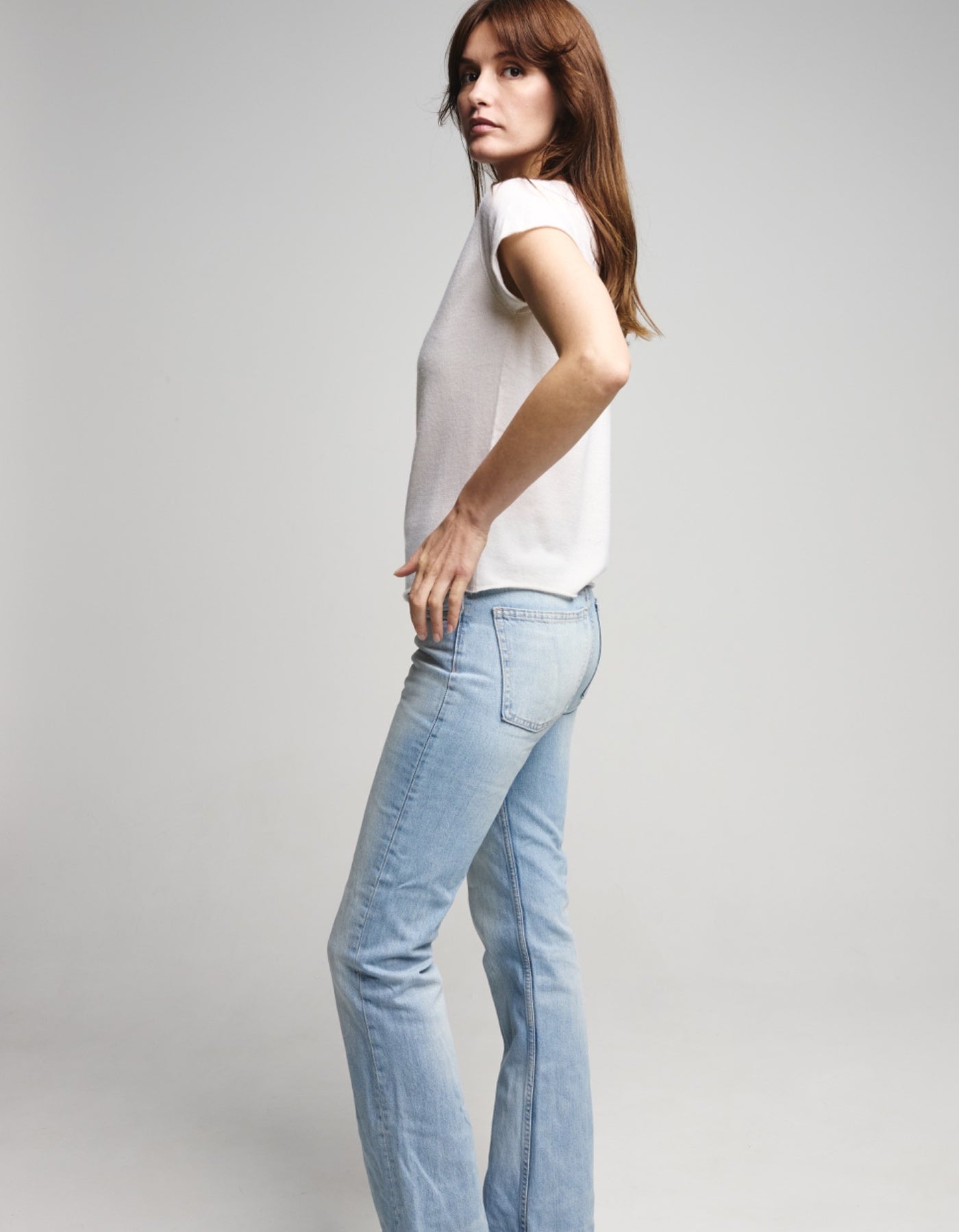 CASHMERE T-shirt - white