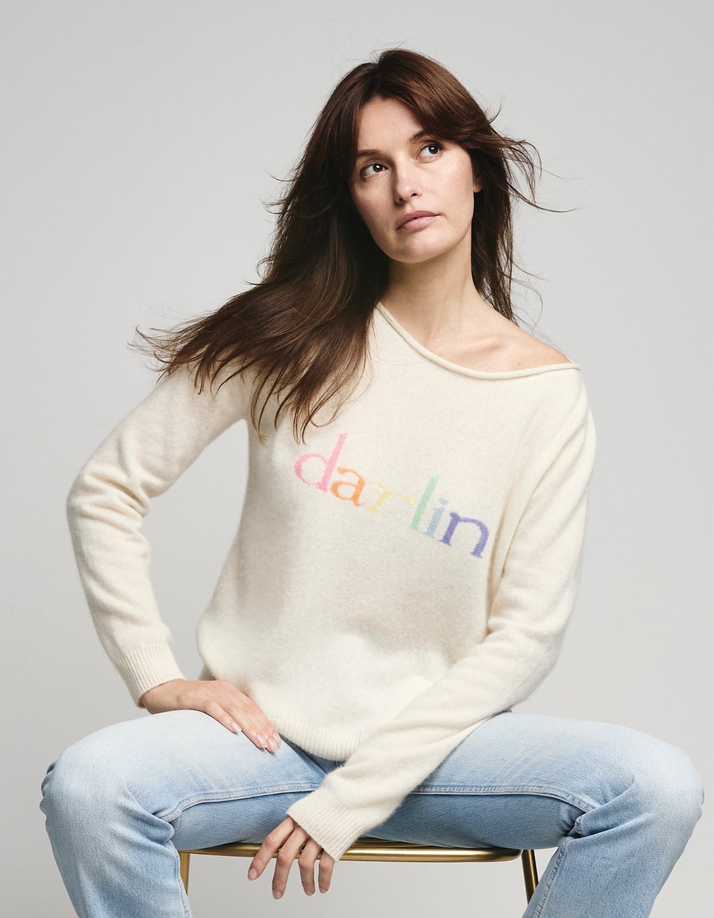 DARLIN – white multi colour